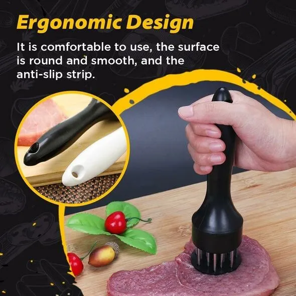 Comfortable meat tenderizer handle