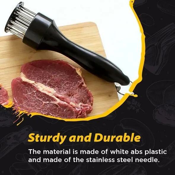 Stainless steel meat tenderizer construction
