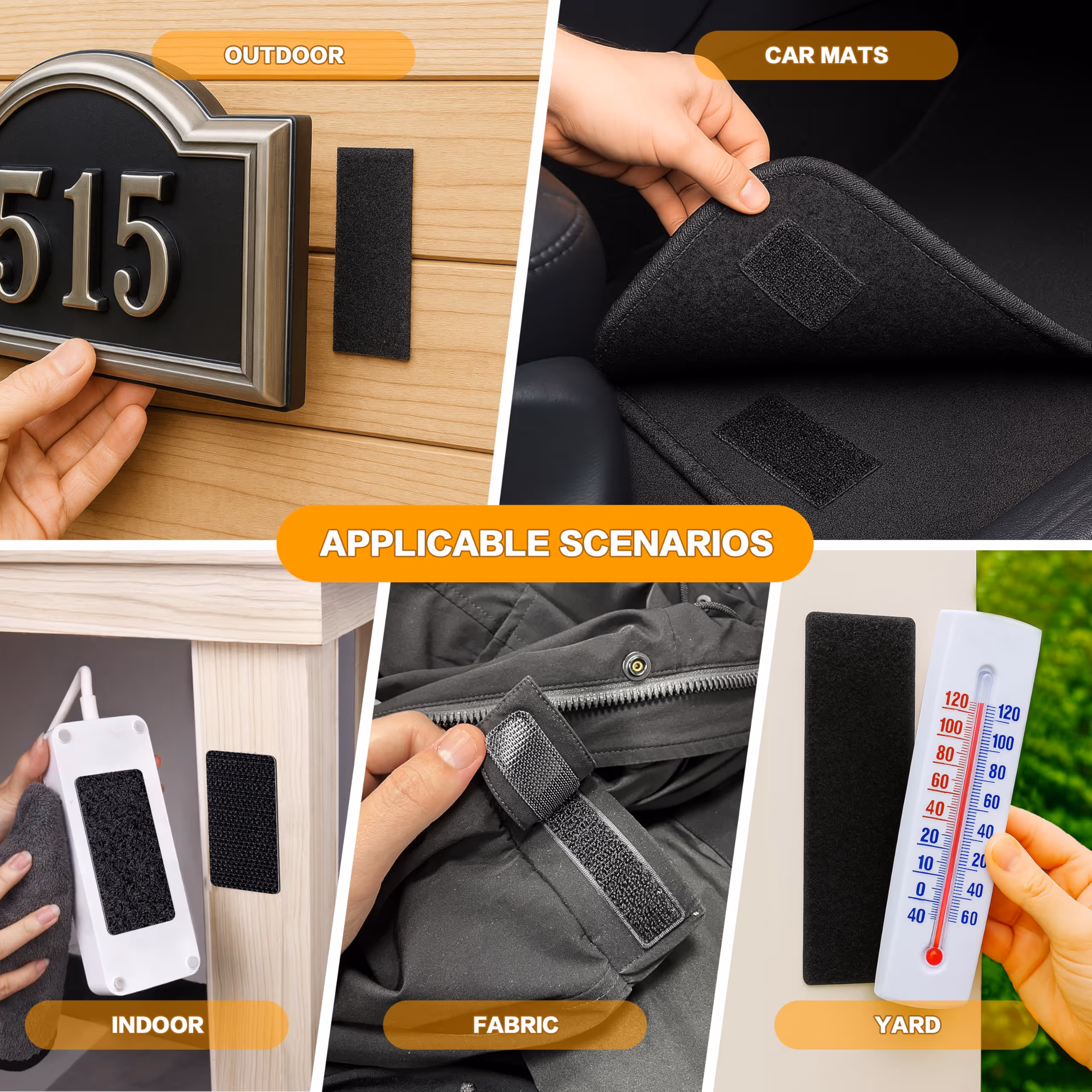 Indoor, Outdoor, Car Mats, Fabric, Yard Application Scenarios